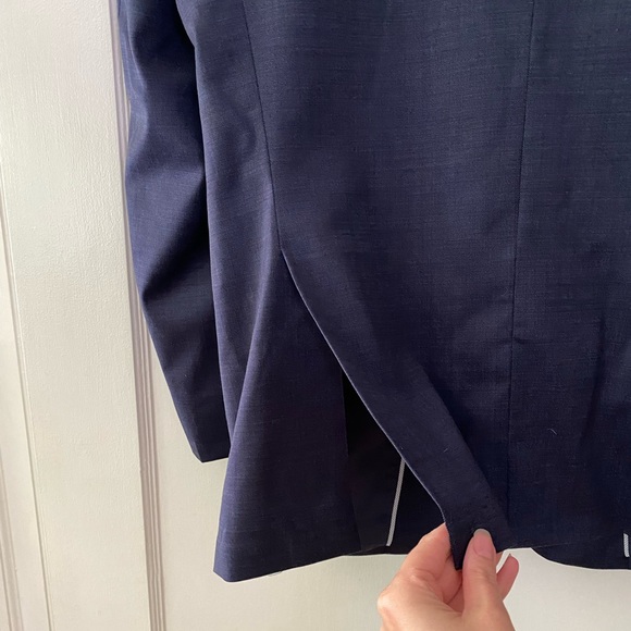 Kenneth Cole Navy Suit Blazer Jacket sz 42R - Picture 8 of 13